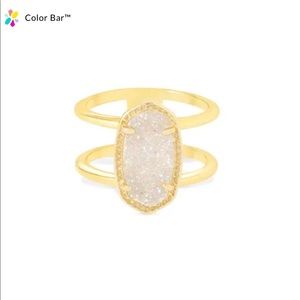 Kendra Scott Elyse Gold Ring in Iridescent Drusy